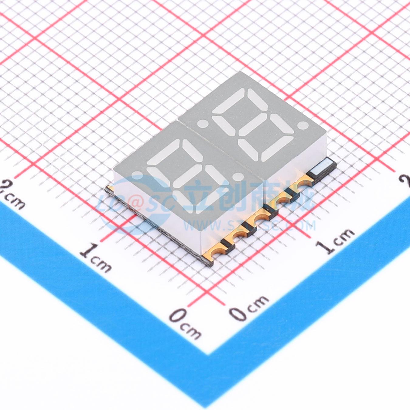 LED 7 đoạn GS2822AW-G Guangcai Display SMD - Techcore Việt Nam