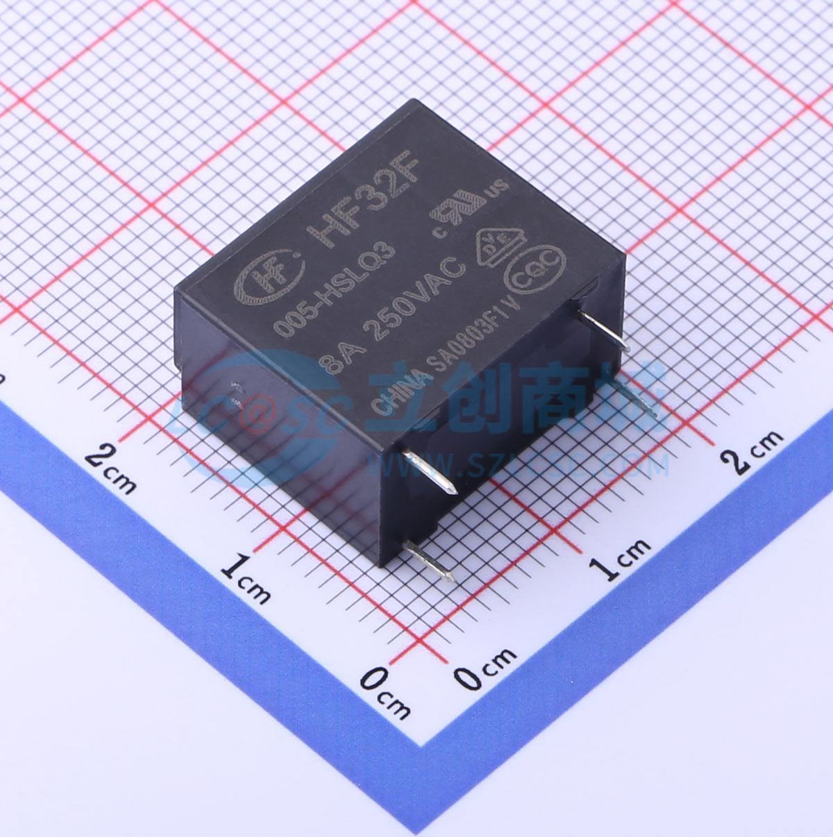 Rơ-le công suất HF32F/005-HSLQ3 HF 5V THT,18.4x10.2mm - Techcore Việt Nam