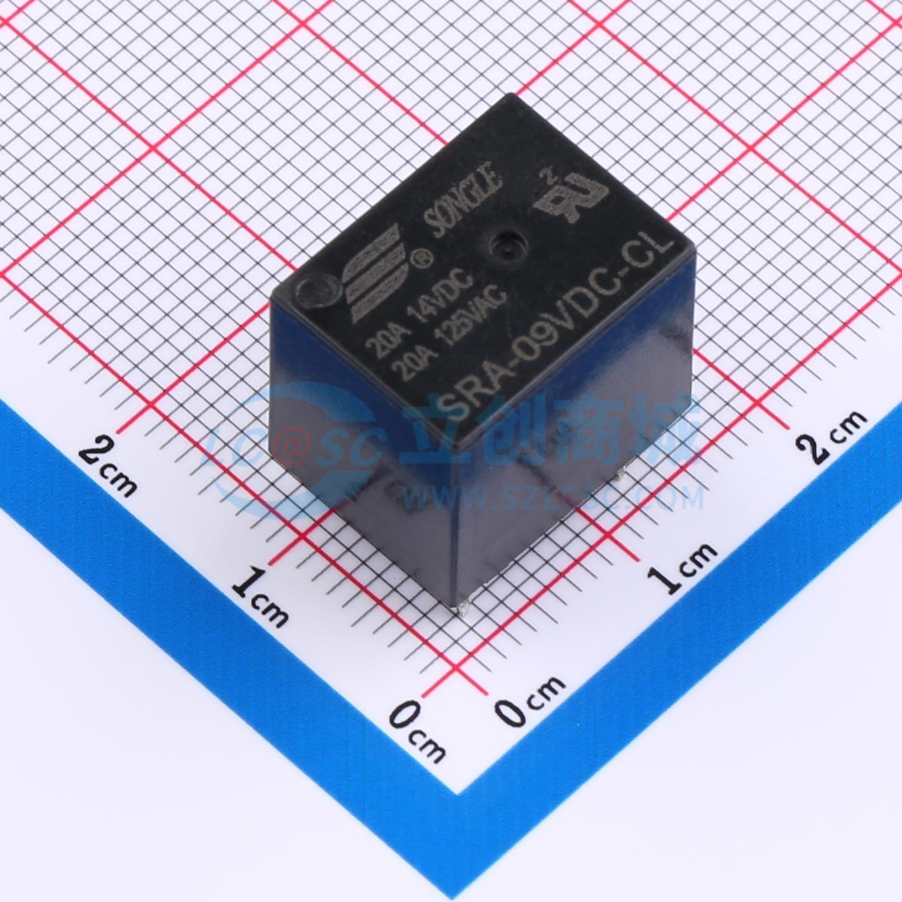 Rơ-le điện tử SRA-9VDC-CL SONGLE 9V THT,16x12.4mm - Techcore Việt Nam