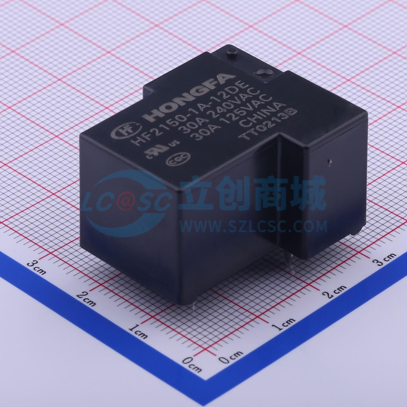 Rơ-le công suất HF2150-1A-12DE HF THT,31.8x27mm - Techcore Việt Nam