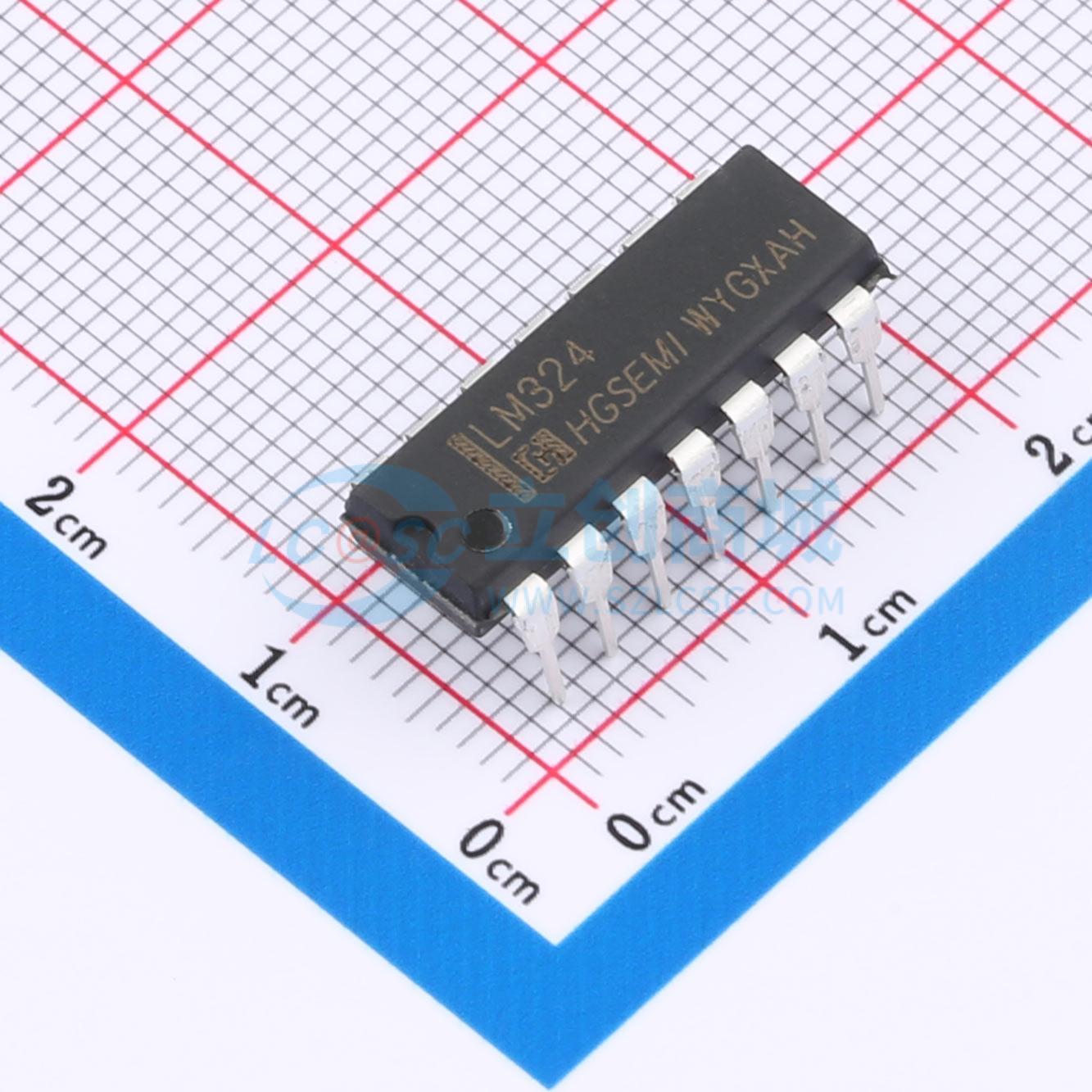IC Khuếch Đại Thuật Toán LM324N HGSEMI DIP-14 4 kênh - Techcore Việt Nam