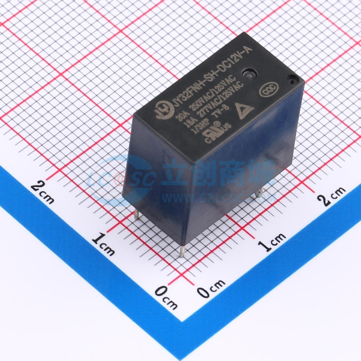Rơ-le JY32FNH-SH-DC12V-A/20A JY 12V THT,18.2x10.2mm - Techcore Việt Nam