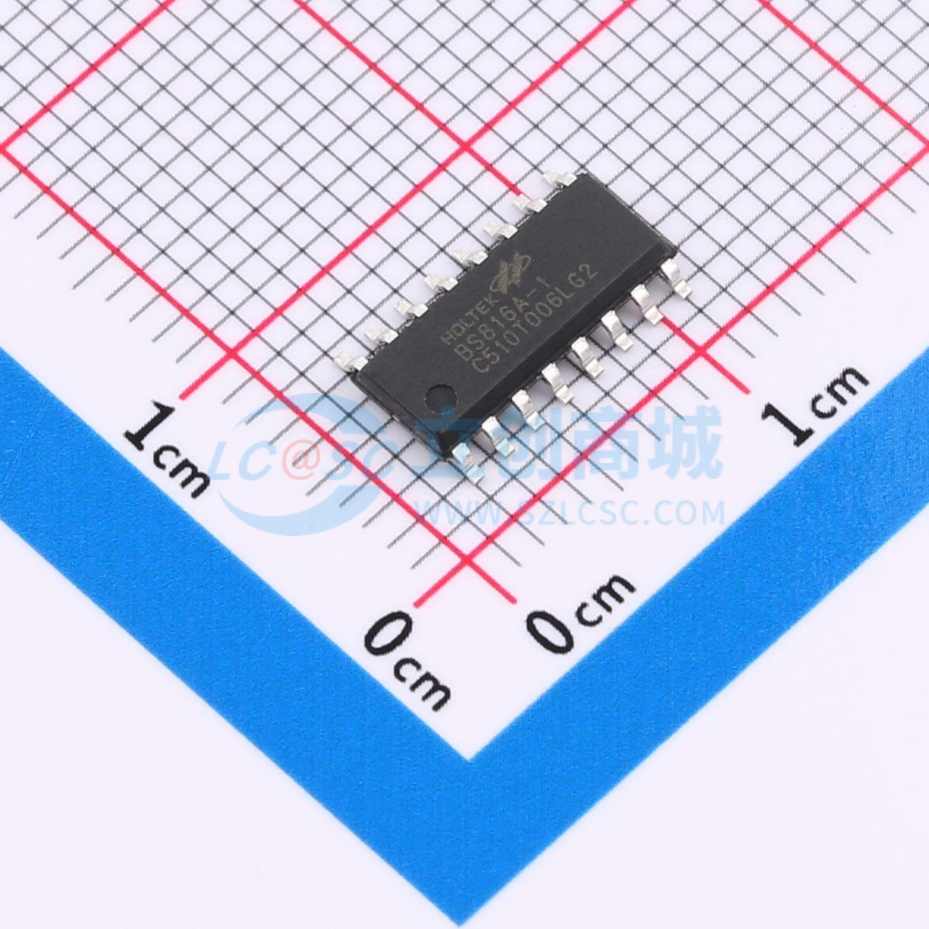 IC cảm ứng chạm BS816A-1 HOLTEK SOP-16 Dùng cho thiết bị điện tử - Techcore Việt Nam