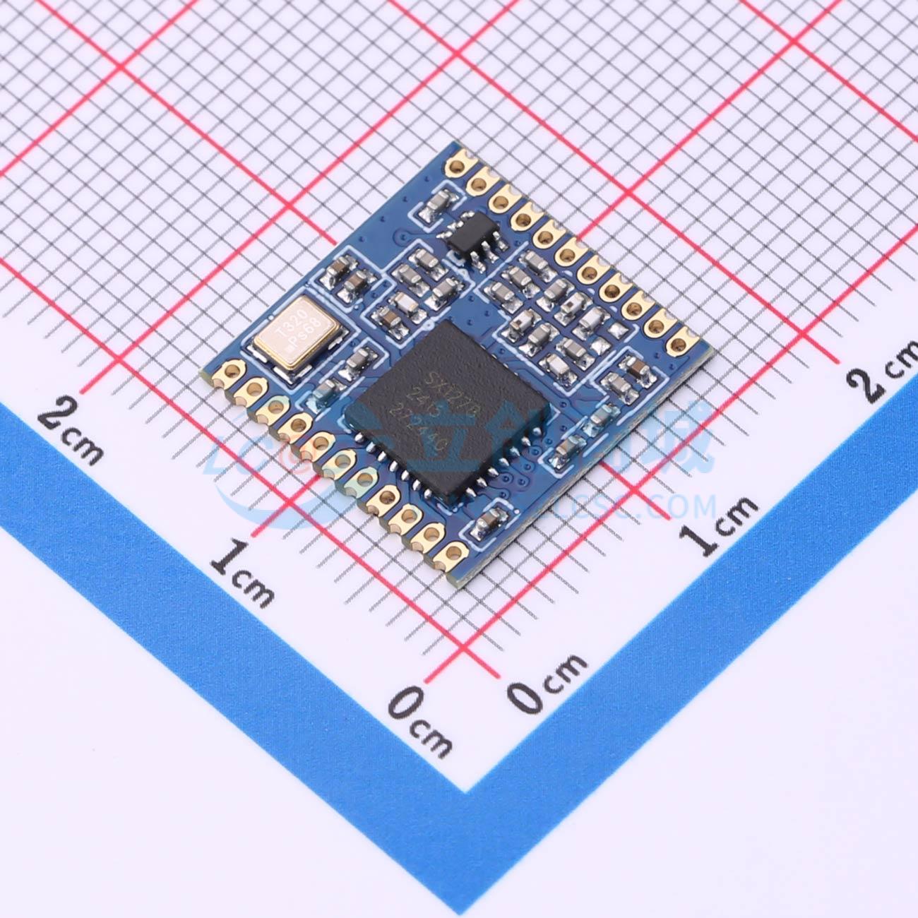 Module LoRa SX1278ZTR4-GC Silicontra SMD 15x15mm 433MHz - Techcore Việt Nam