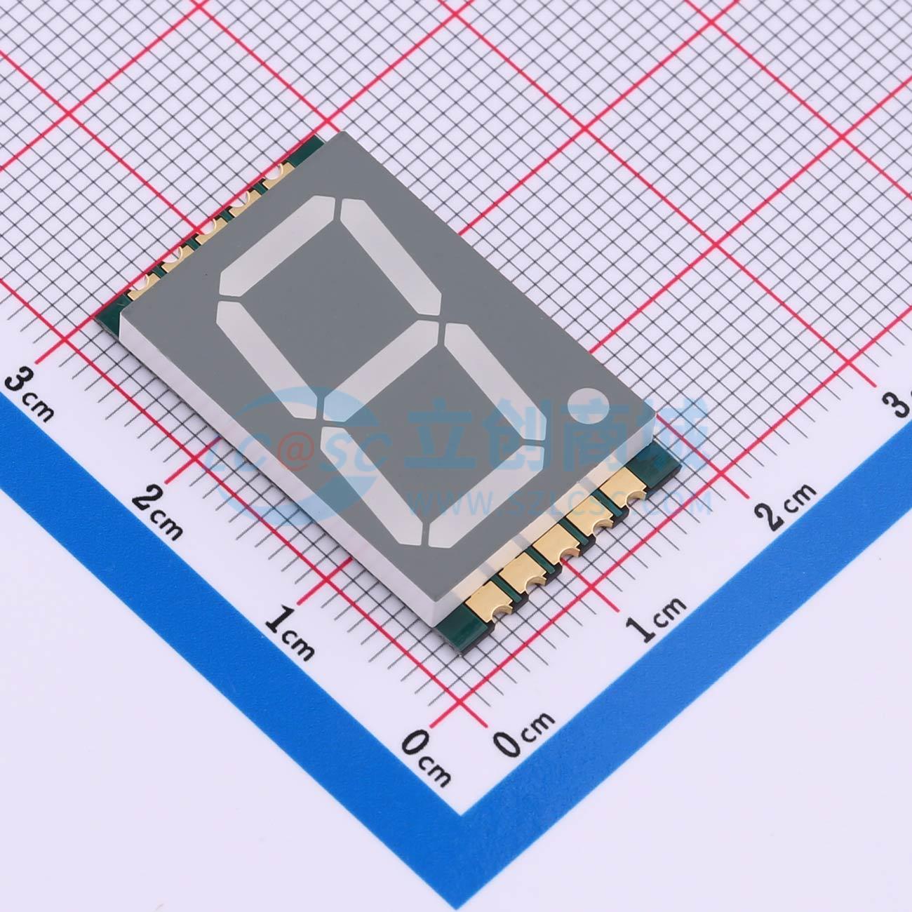 LED 7 đoạn GS8011AR-G Guangcai Display SMD,28x16.8mm Anode chung - Techcore Việt Nam