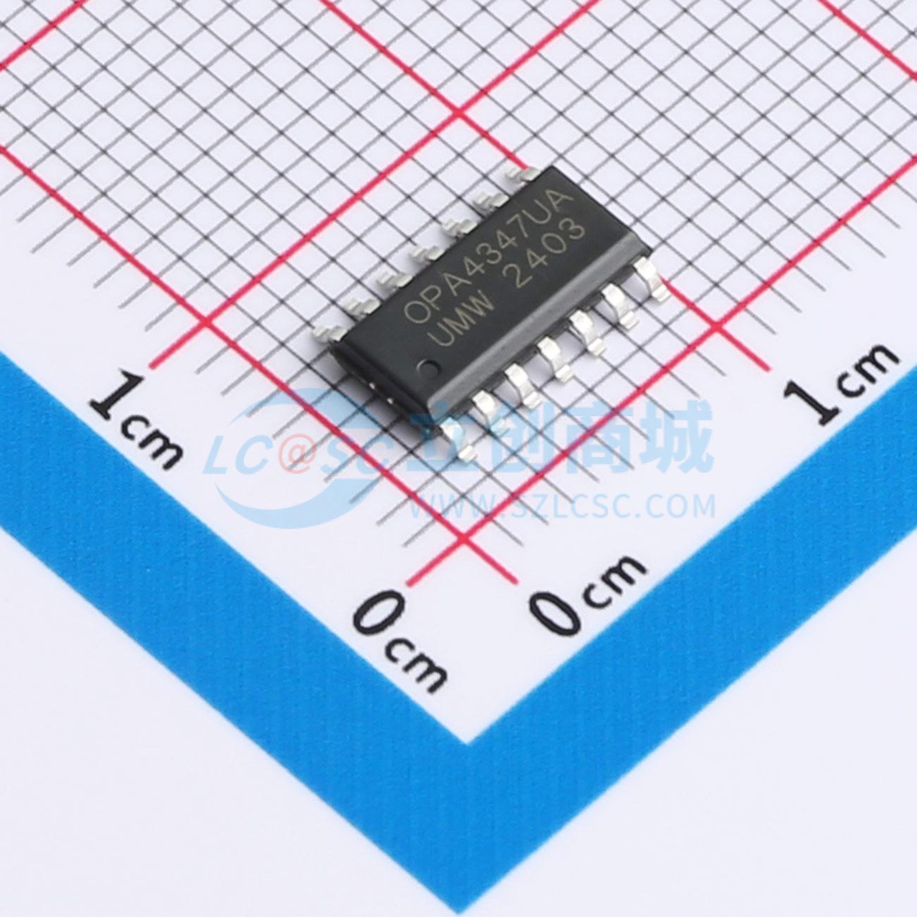 IC Khuếch Đại Thuật Toán OPA4347UA(UMW) SOP-14 Rail-to-Rail 2.3–5.5 V 350 kHz - Techcore Việt Nam