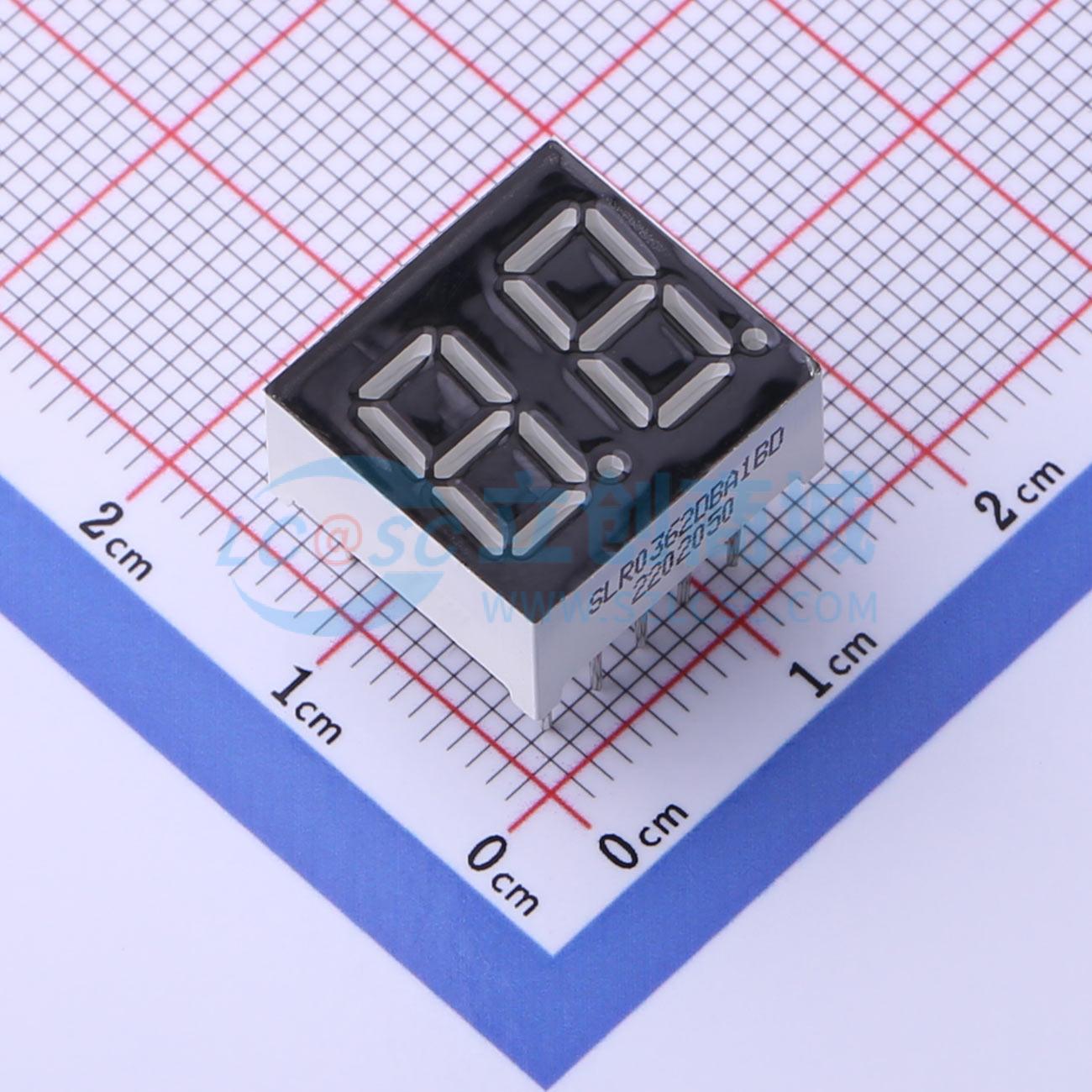 LED 7 đoạn SLR0362DBA1BD SUNLIGHT Anode chung - Techcore Việt Nam