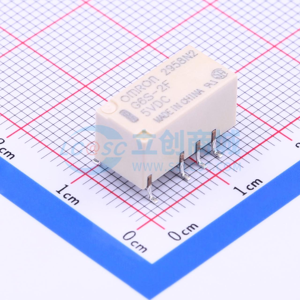 Rơ-le tín hiệu G6S-2F DC5 OMRON SMD,14.8x7.3mm - Techcore Việt Nam