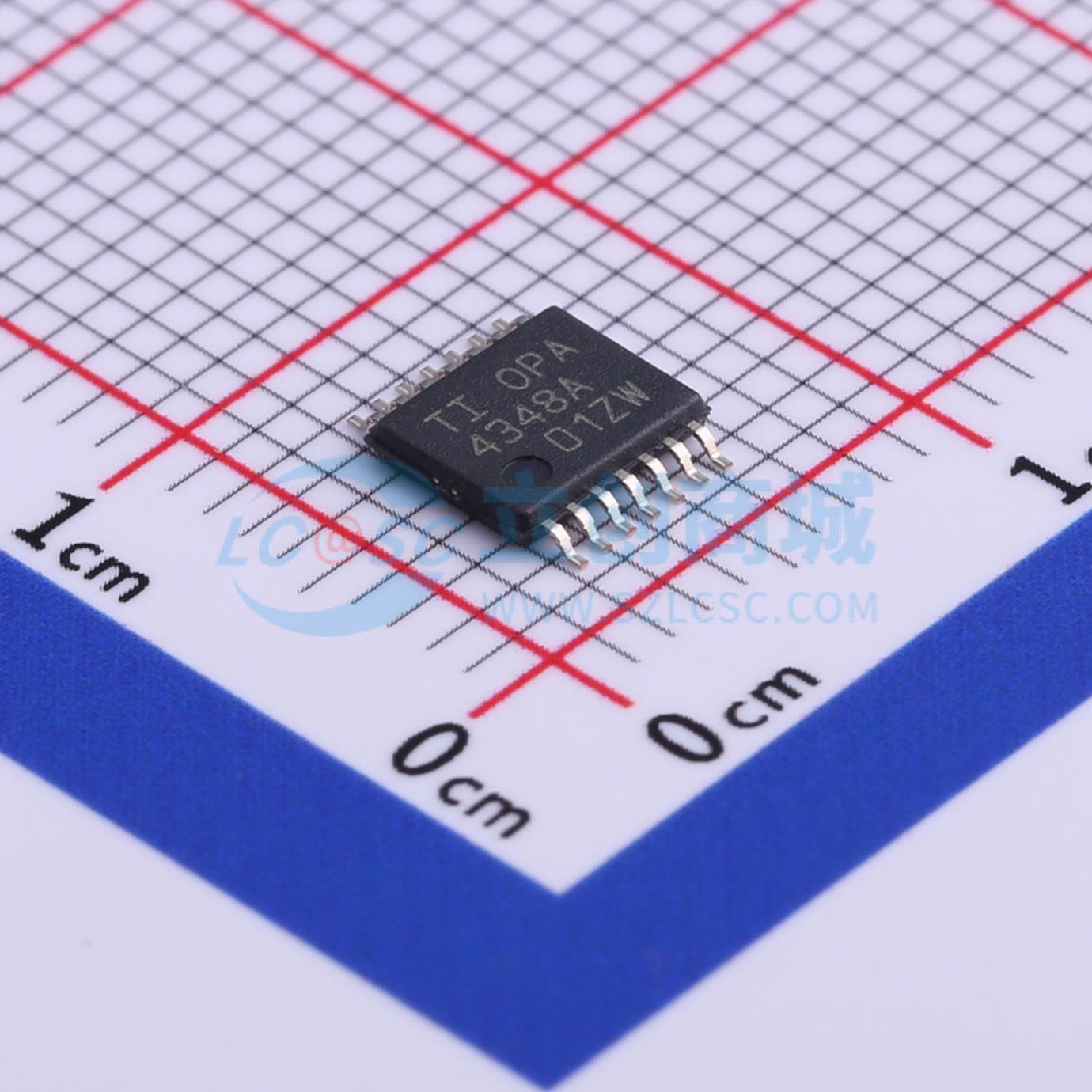 IC Khuếch Đại Thuật Toán OPA4348AIPWR Texas Instruments TSSOP-14 4 kênh Rail-to-Rail 5.5 V 1 MHz - Techcore Việt Nam