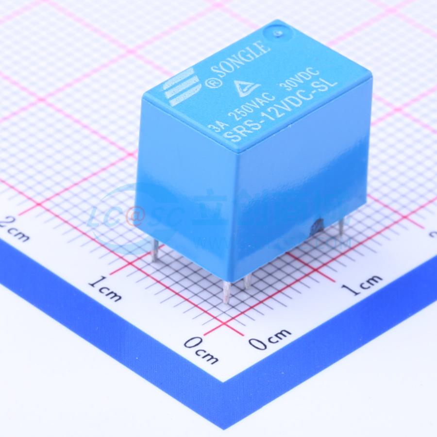 Rơ-le công suất SRS-12VDC-SL SONGLE 12V DIP,15.8x10.8mm - Techcore Việt Nam