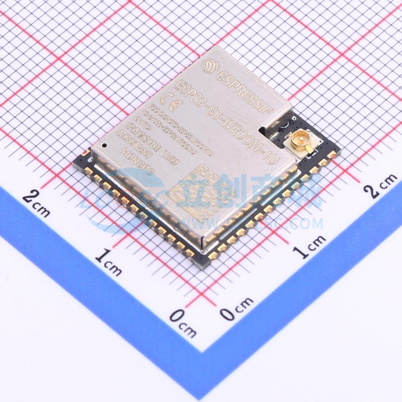 Module WiFi ESP32-S3-WROOM-1U-N8R8 ESPRESSIF SMD 19.2x18mm 2.4GHz - Techcore Việt Nam
