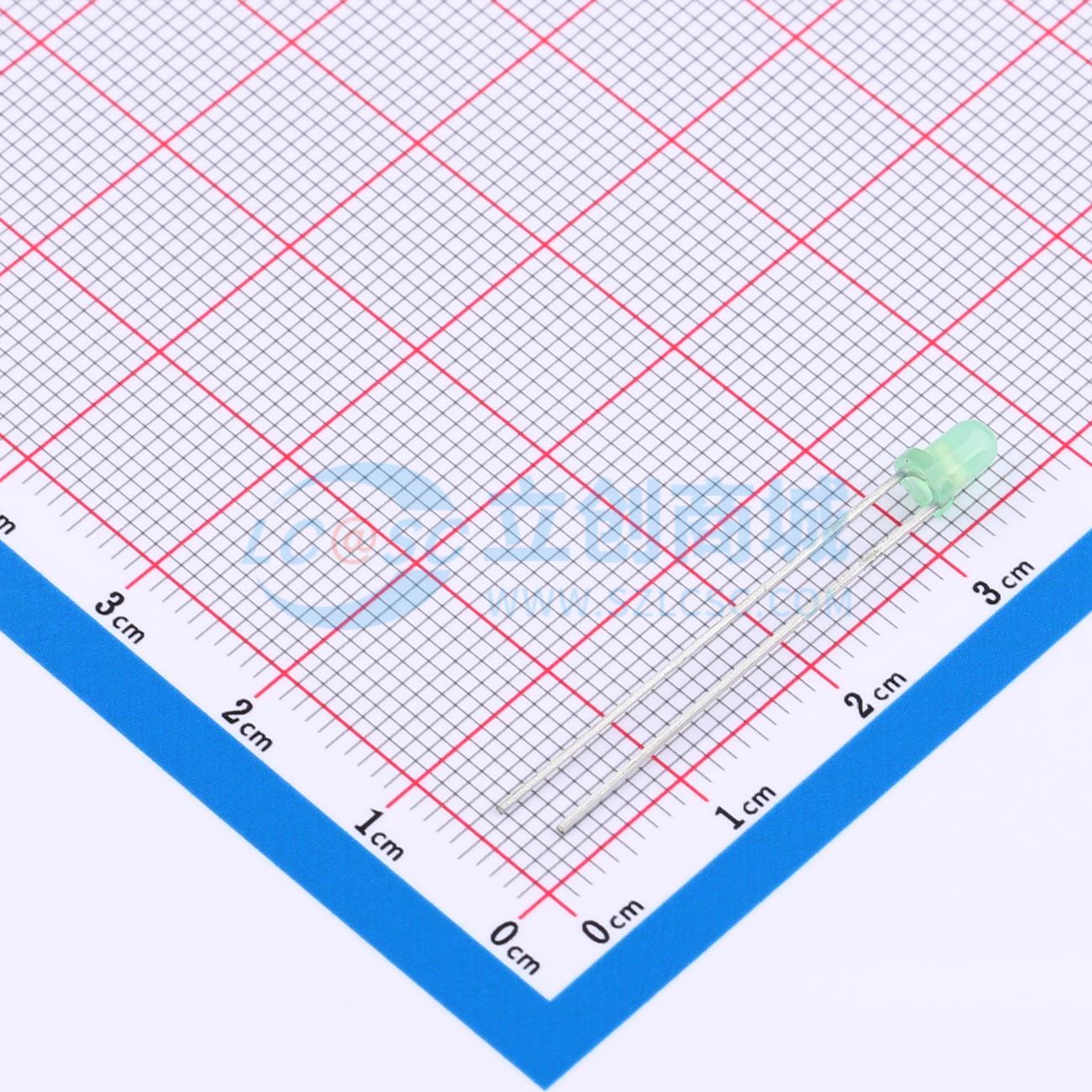 LED 204-10SYGD/S530-E3-L EVERLIGHT Xuyên lỗ,D=3mm Xanh lá - Techcore Việt Nam