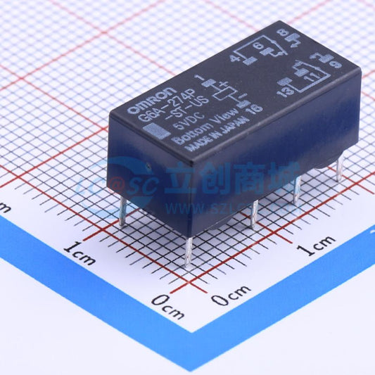 Rơ-le tín hiệu G6A-274P-ST-US-DC5 OMRON 5V DIP,20.2x10.1mm - Techcore Việt Nam