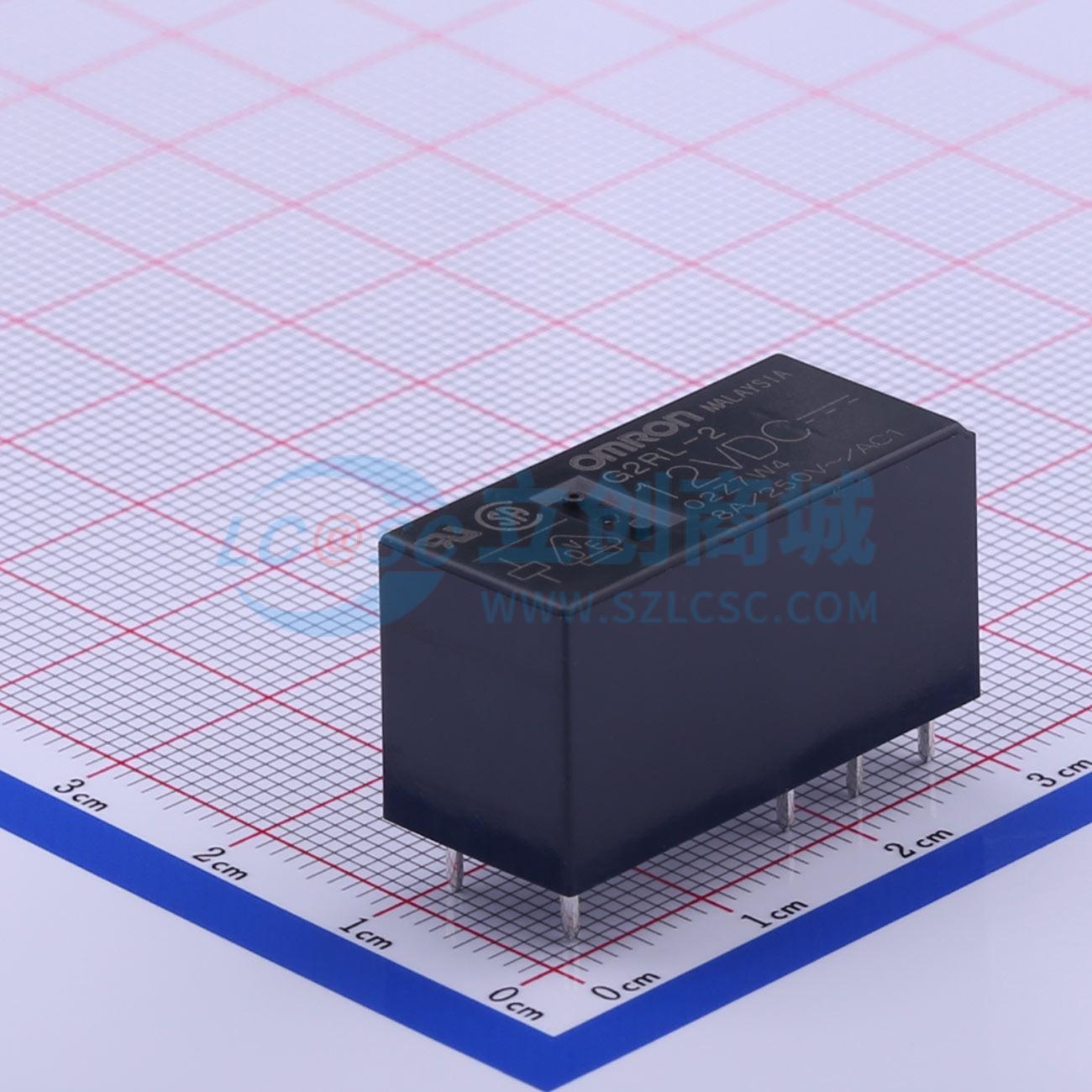 Rơ-le điện tử G2RL-2-DC12 OMRON 12V DIP,28.8x12.5mm - Techcore Việt Nam