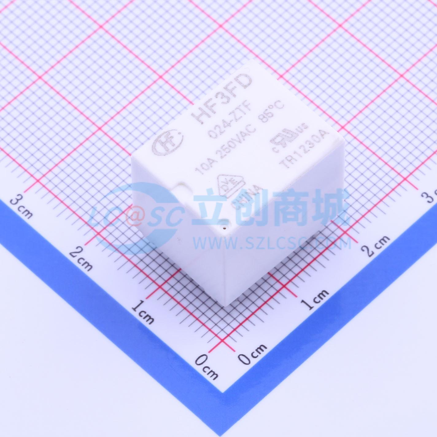 Rơ-le điện tử HF3FD-024-ZTF HF 24V THT,19x15.2mm - Techcore Việt Nam