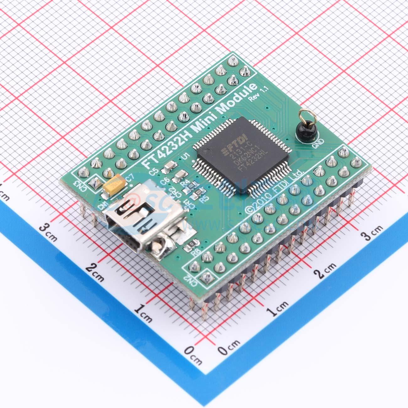 Module Chuyển Đổi USB FT4232H MINI MODULE FTDI Xuyên lỗ 35.8x29mm - Techcore Việt Nam