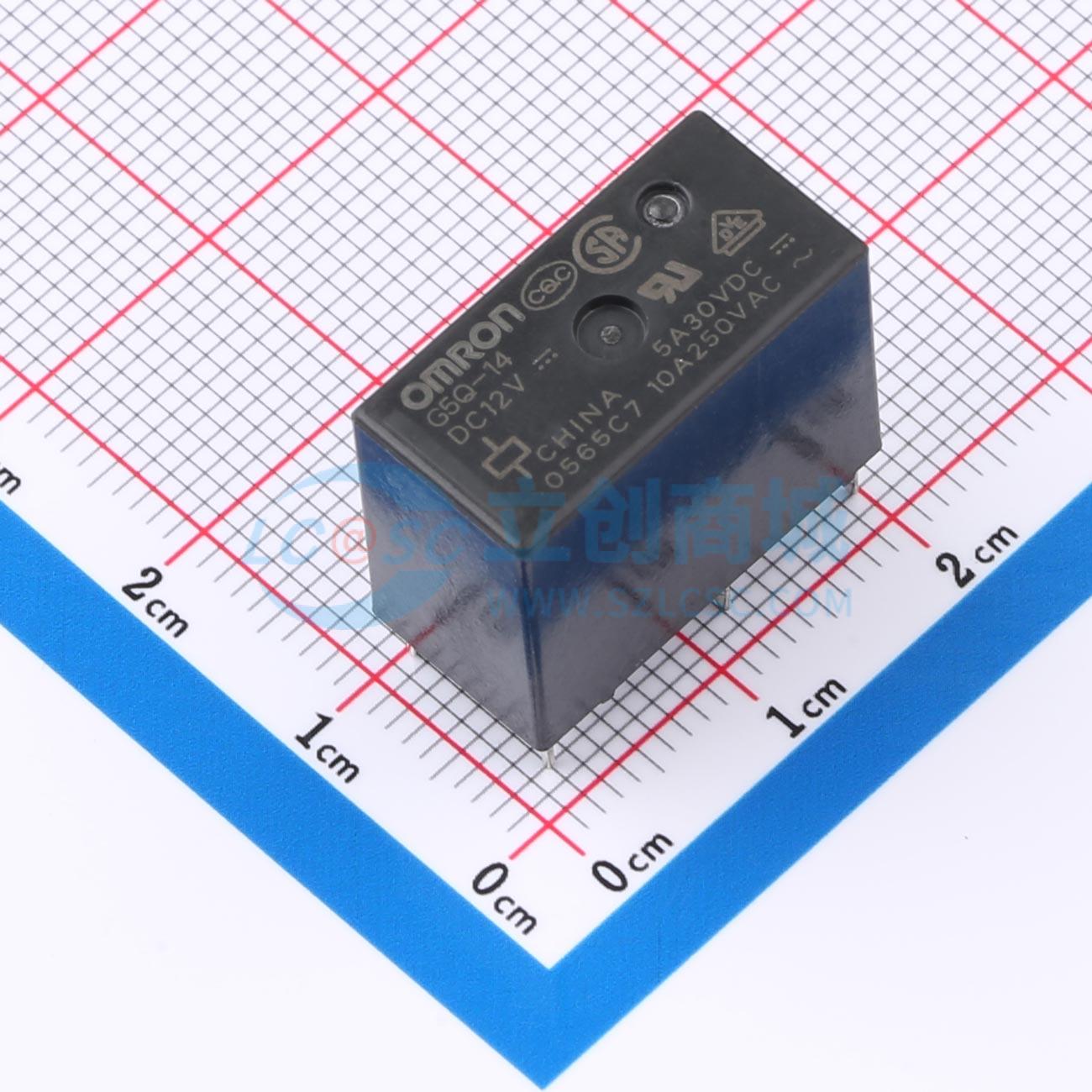 Relay Công Suất G5Q-14-DC12 OMRON Xuyên lỗ,20x10mm 12V - Techcore Việt Nam