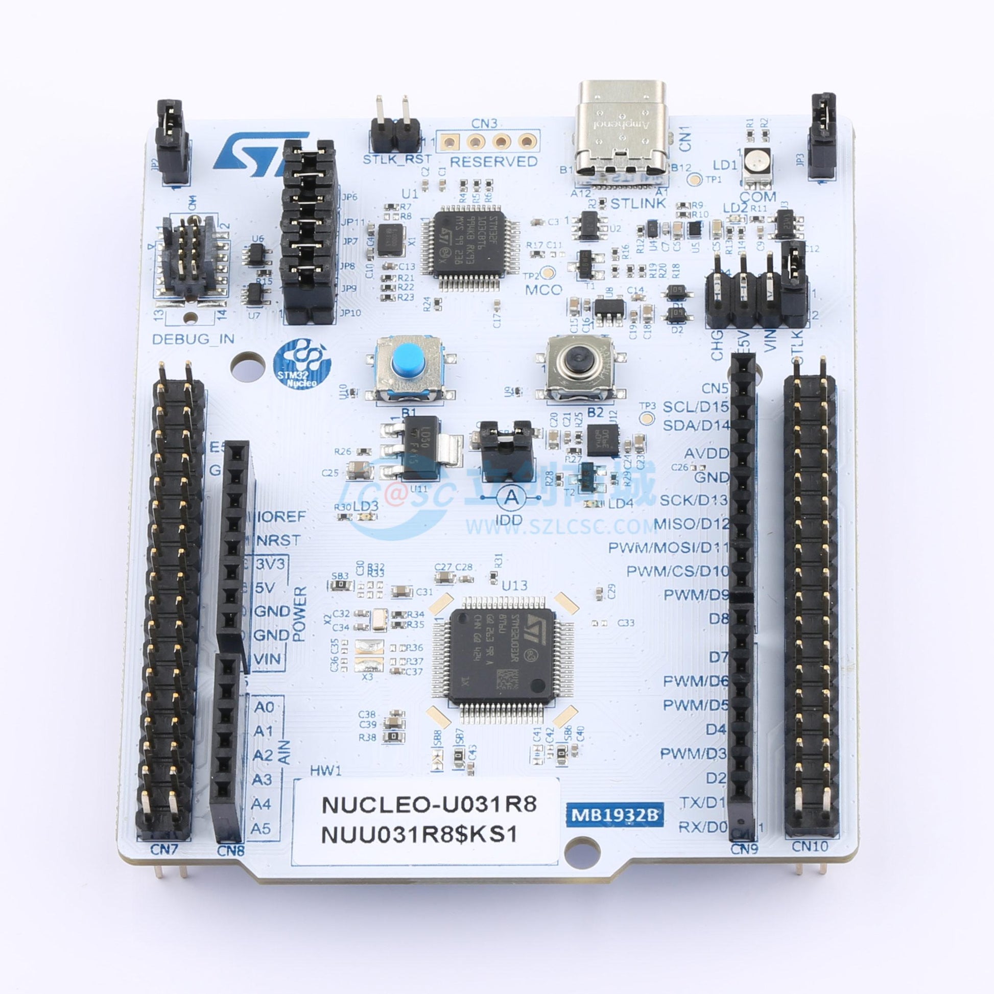 Bo mạch phát triển NUCLEO-U031R8 ST - Techcore Việt Nam