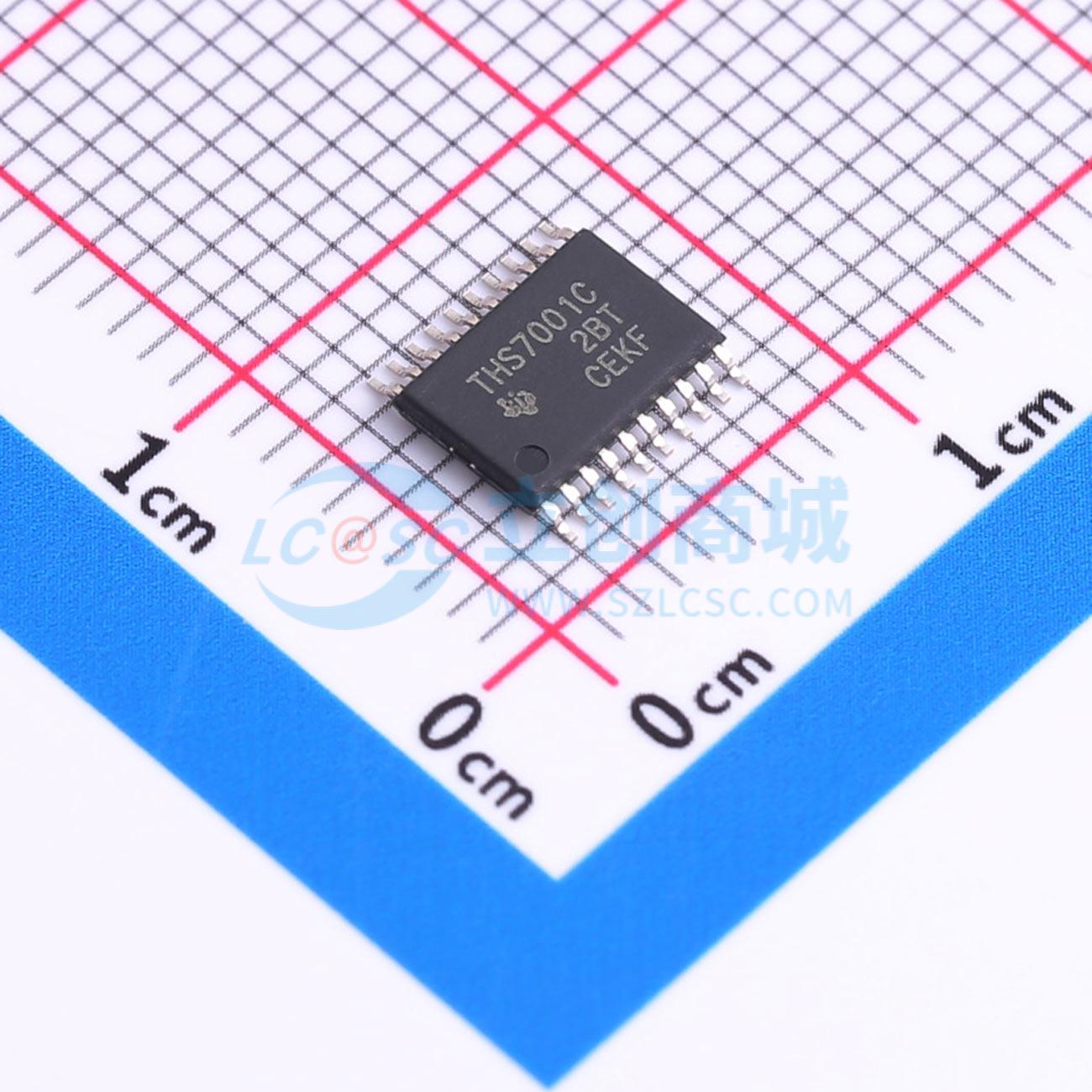 IC Khuếch Đại Hệ Số Khuếch Đại Lập Trình THS7001CPWPR Texas Instruments HTSSOP-20 1 kênh 100 MHz - Techcore Việt Nam