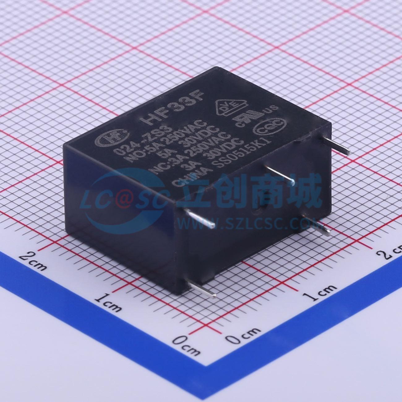 Rơ-le công suất HF33F/024-ZS3 HF THT,20.5x10.2mm - Techcore Việt Nam