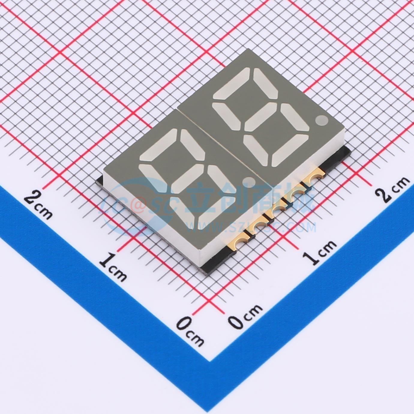 LED 7 đoạn GS3922CR-G Guangcai Display SMD,19.7x15mm Cathode chung - Techcore Việt Nam