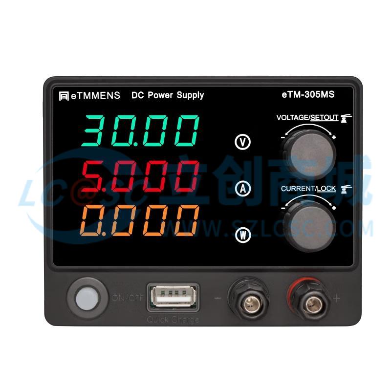 Nguồn DC eTM-305MS eTOMMENS 5A 30V Phù hợp đo kiểm trong phòng lab - Techcore Việt Nam