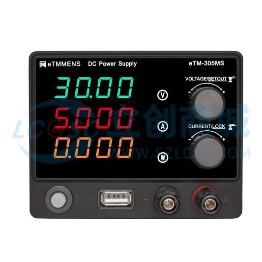 Nguồn DC eTM-305MS eTOMMENS 5A 30V Phù hợp đo kiểm trong phòng lab - Techcore Việt Nam