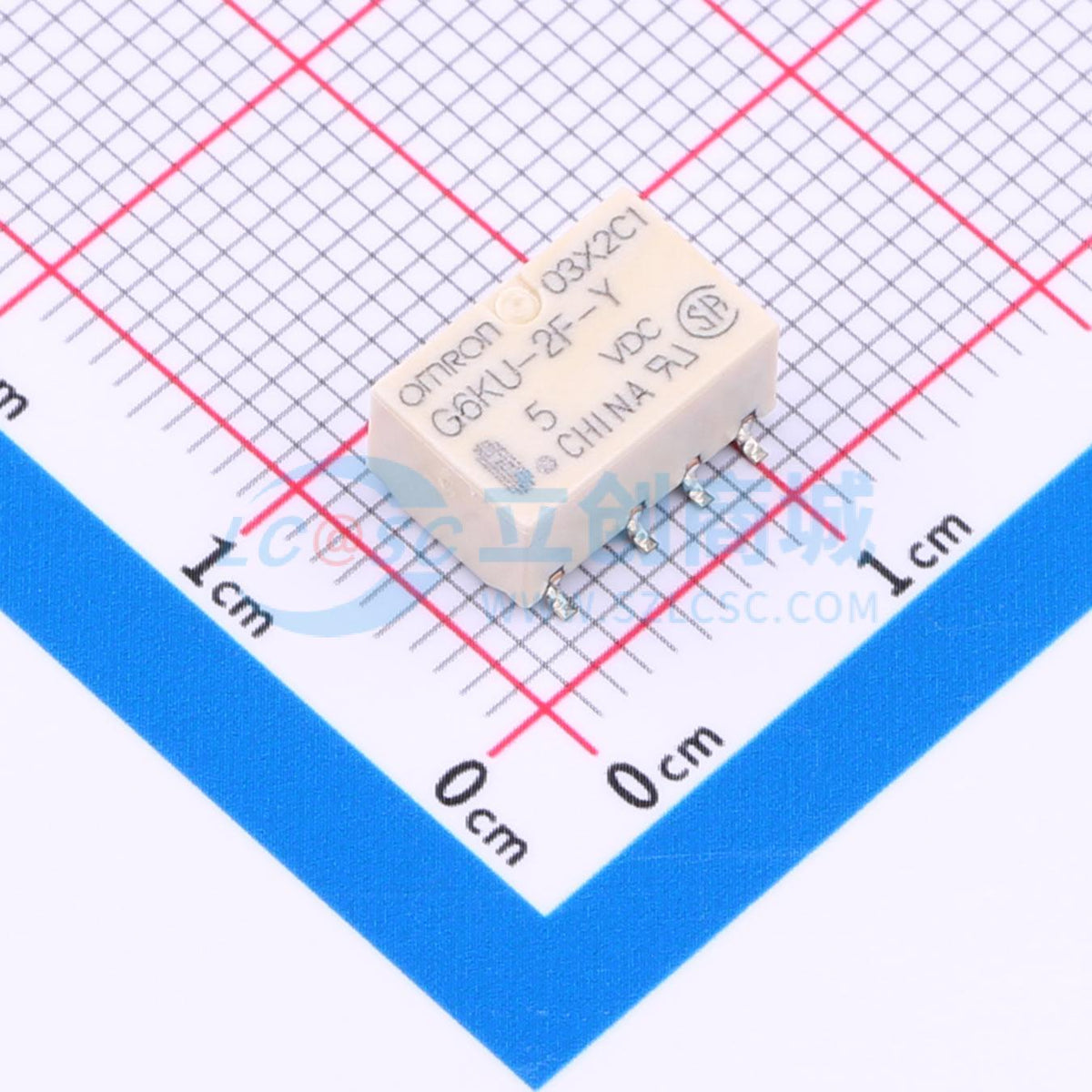 Rơ-le chốt từ G6KU-2F-Y-TR DC5 OMRON SMD,10x6.5mm - Techcore Việt Nam