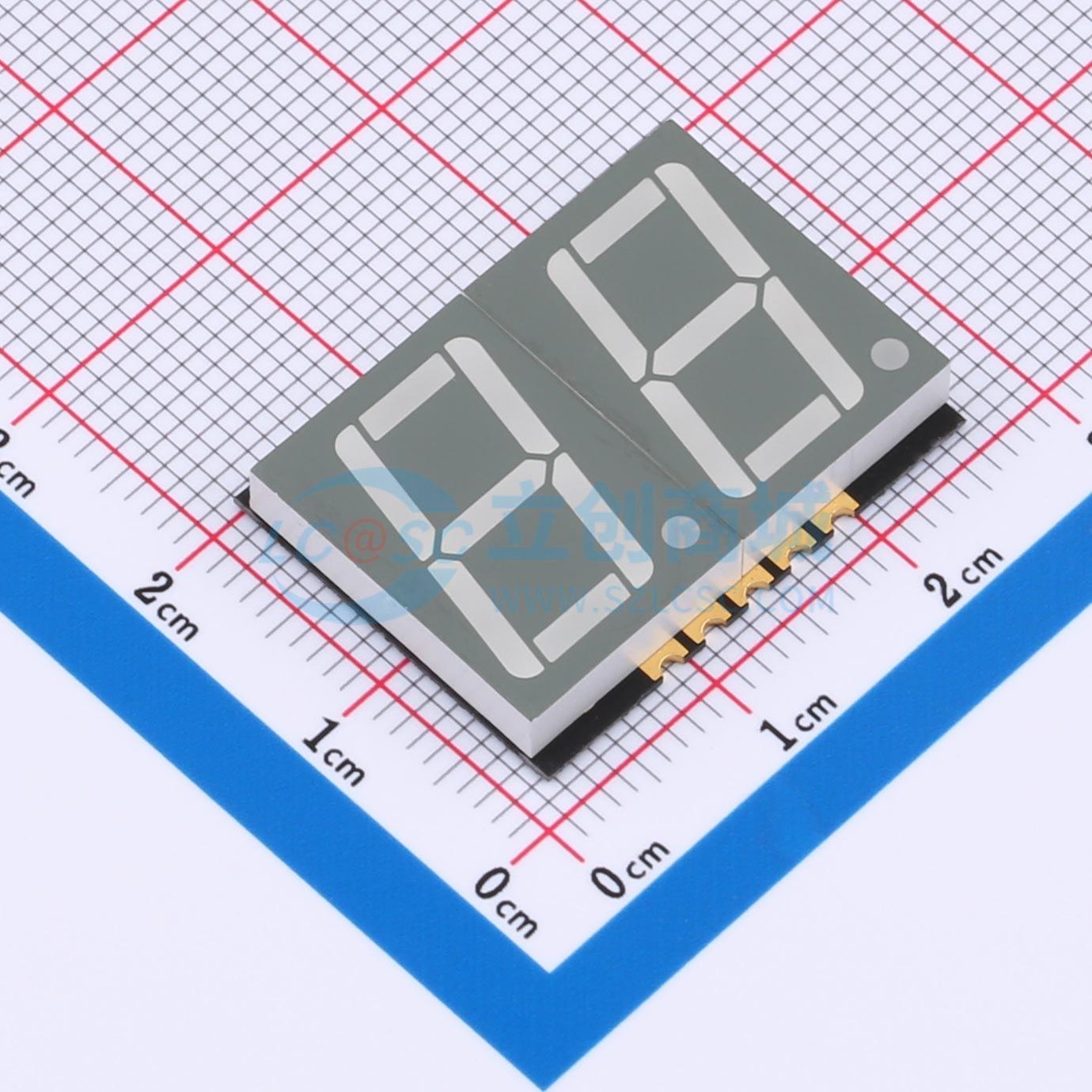 LED 7 đoạn GS5625AG-G Guangcai Display SMD,25x19mm - Techcore Việt Nam