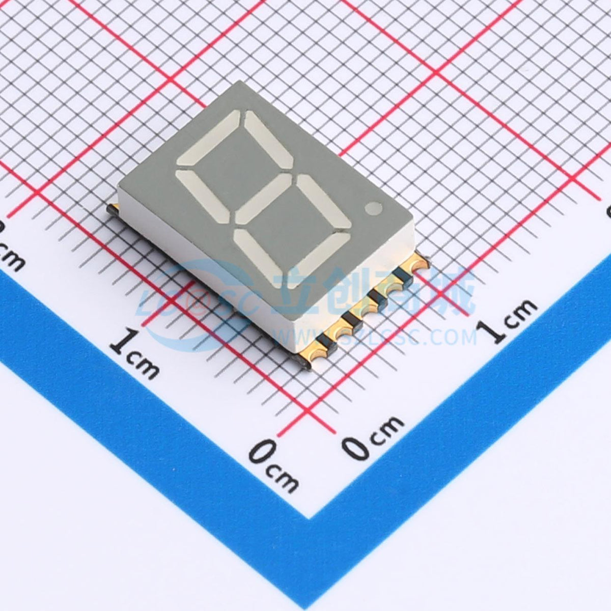 LED 7 đoạn GS4010AB-G Guangcai Display SMD,15x9.2mm Anode chung - Techcore Việt Nam