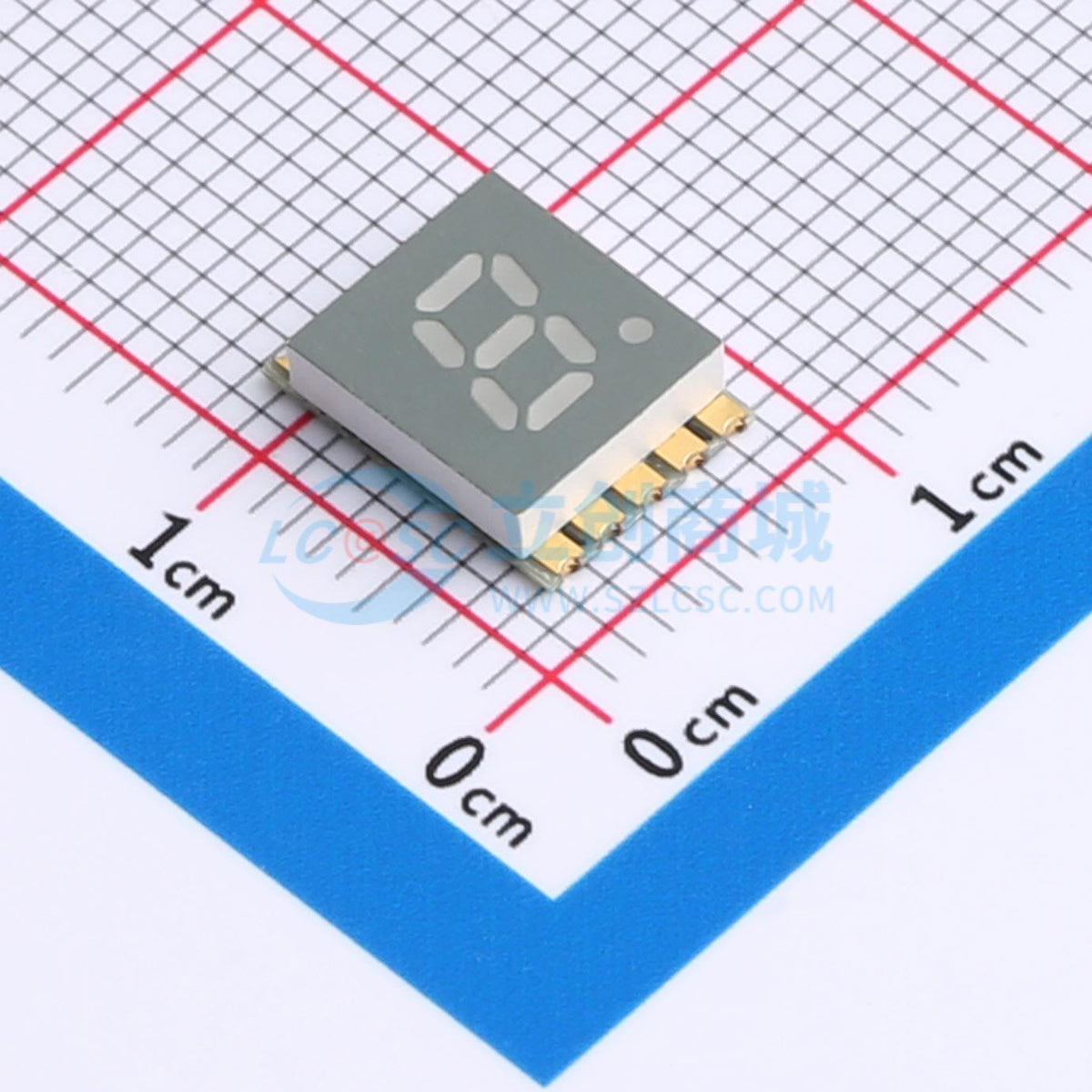 LED 7 đoạn GS2016AB-G Guangcai Display SMD,10x7.2mm Anode chung - Techcore Việt Nam