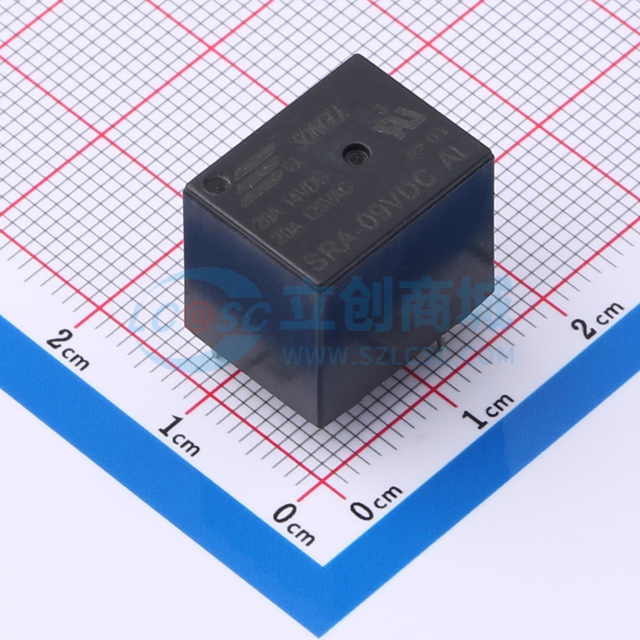 Rơ-le điện tử SRA-09VDC-AL SONGLE 9V THT,16x12.4mm - Techcore Việt Nam