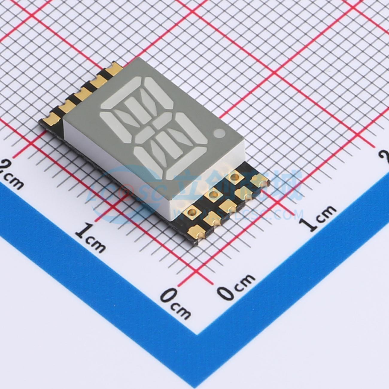 LED 7 đoạn GS4011AW-G Guangcai Display SMD,19x9.3mm Anode chung - Techcore Việt Nam