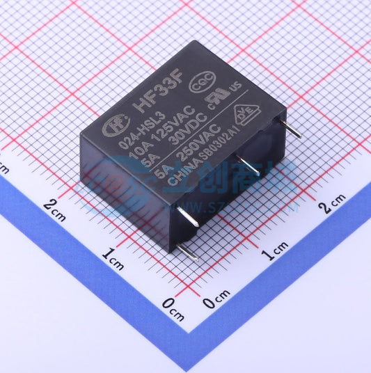Rơ-le điện tử HF33F/024-HSL3 HF 24V THT,20.5x10.2mm - Techcore Việt Nam