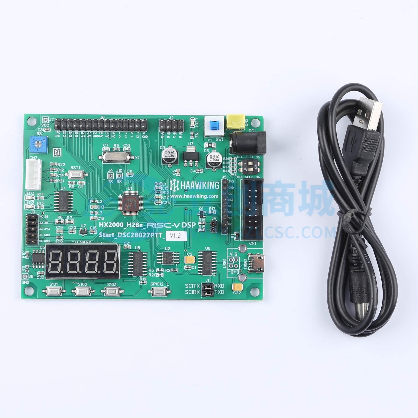 Bo mạch phát triển Start_DSC28027PTT_V1.2 Haawking - Techcore Việt Nam