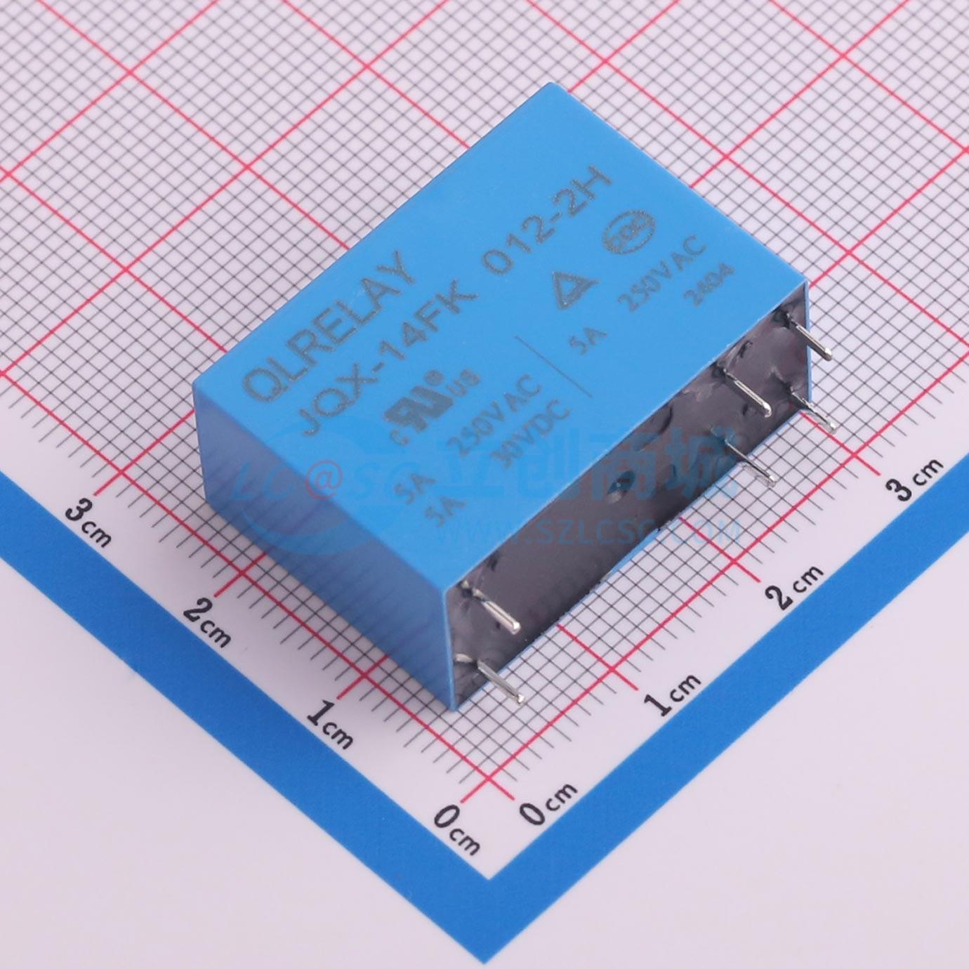 Rơ-le điện tử JQX-14FK 012-2H QLRELAY 12V THT,29.2x12.8mm - Techcore Việt Nam