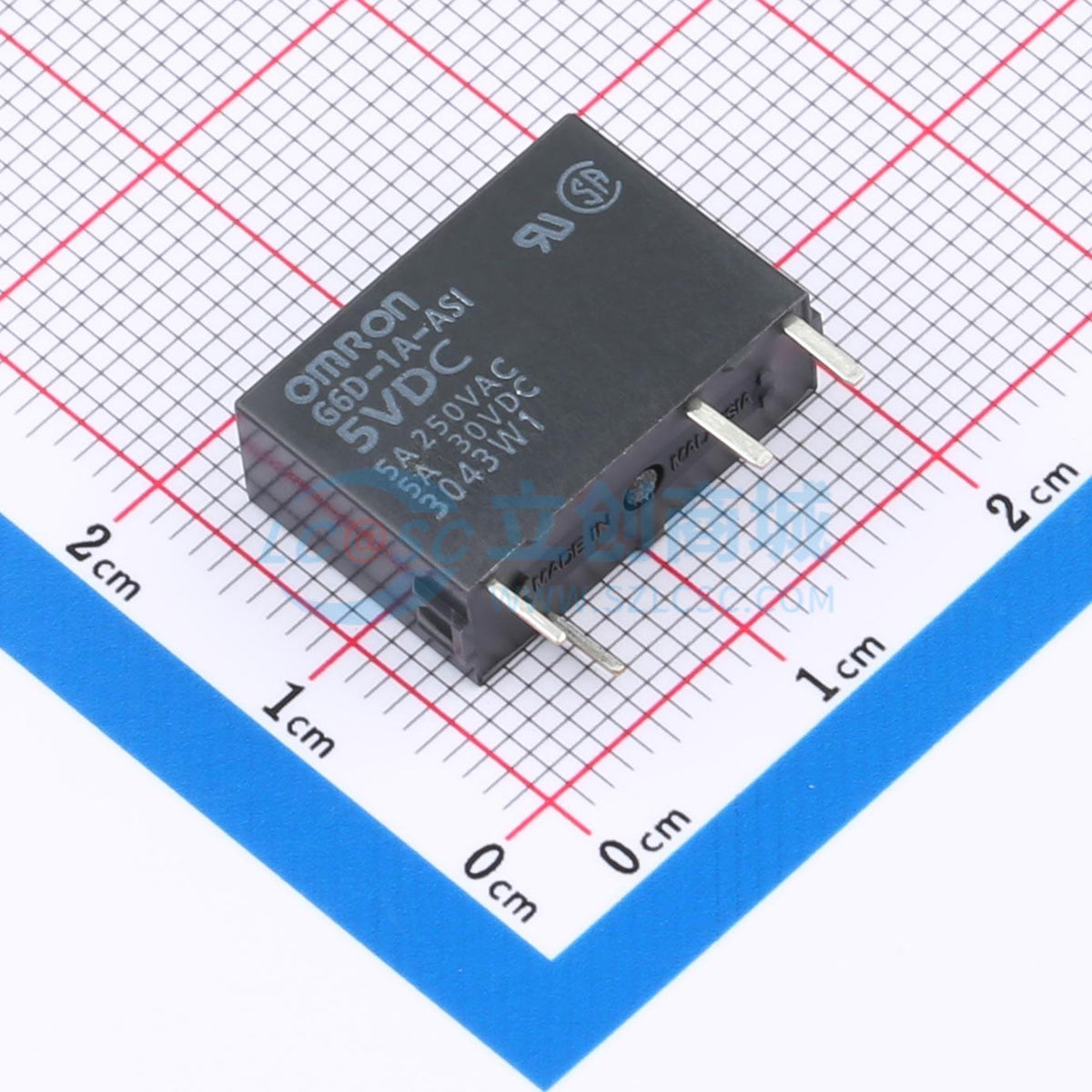 Rơ-le điện tử G6D-1A-ASI DC5 OMRON 5V THT,17.3x6.4mm - Techcore Việt Nam
