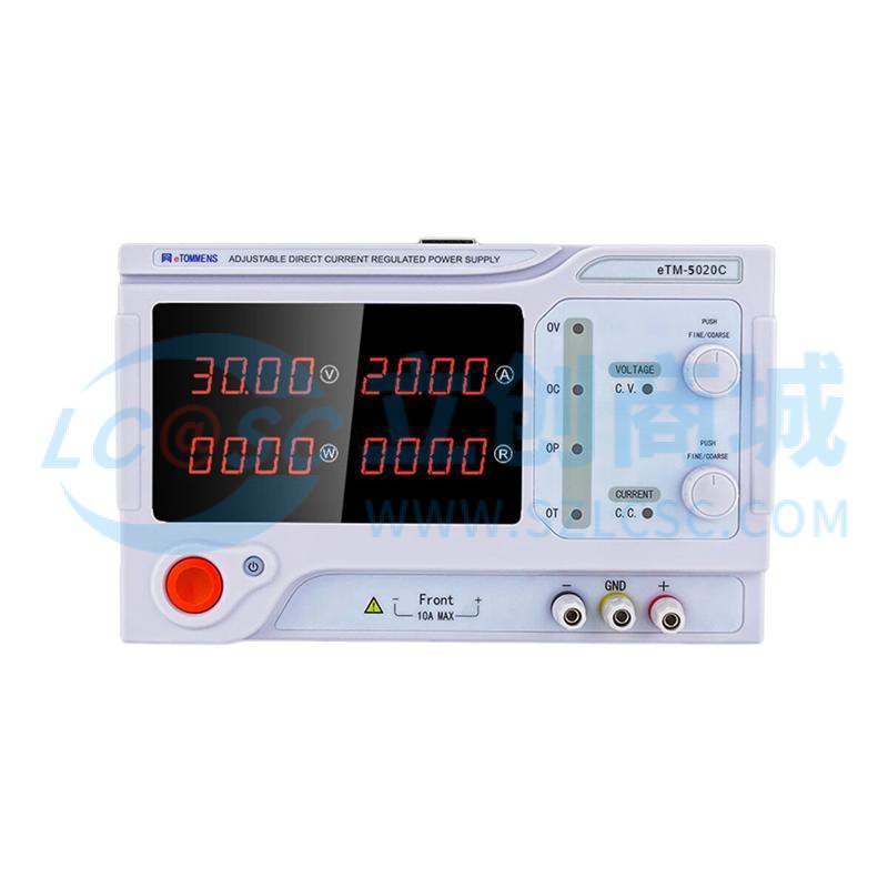 Nguồn DC eTM-5020C eTOMMENS 50V 20A 1000W Có thể lập trình - Techcore Việt Nam