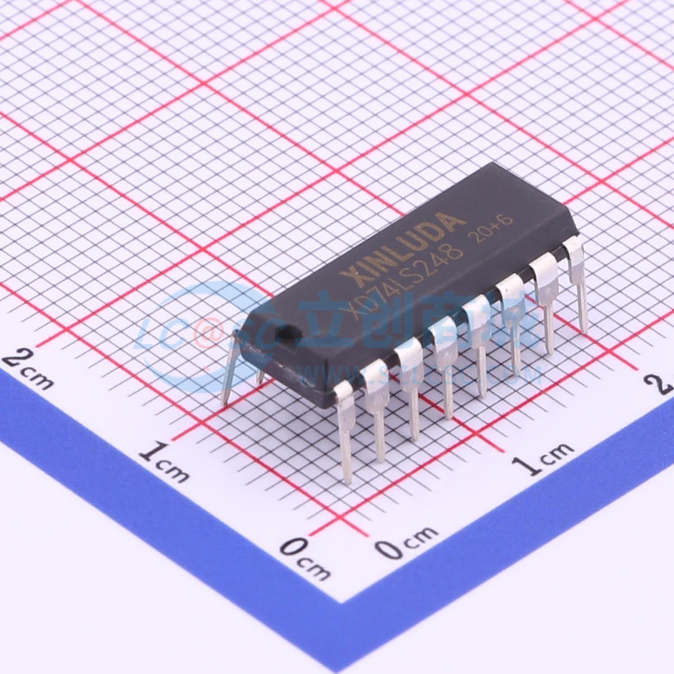 IC điều khiển LED 7 đoạn XD74LS248 XINLUDA DIP-16 1V - Techcore Việt Nam
