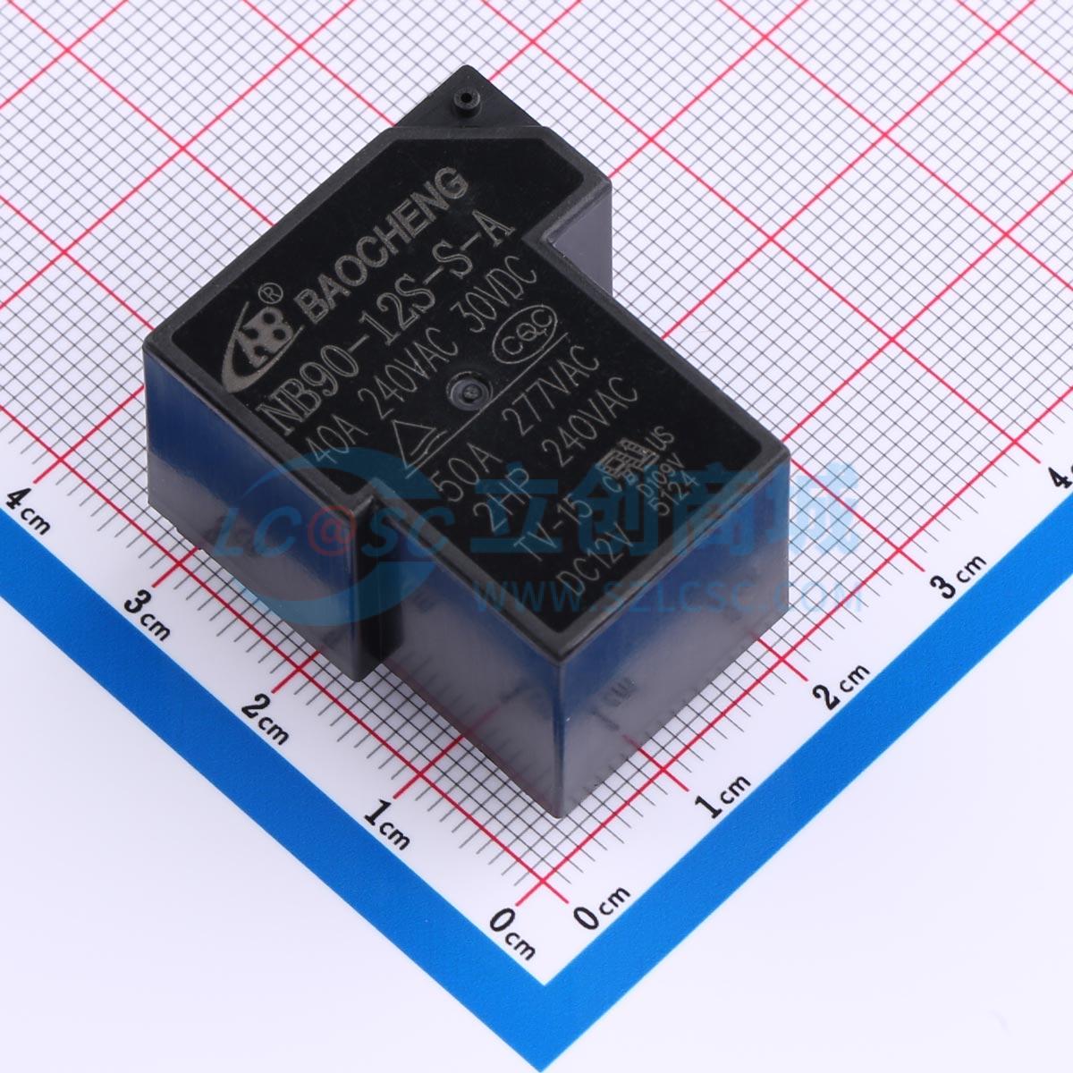 Rơ-le điện tử NB90-12S-S-A D109V 50A NBC 12V THT - Techcore Việt Nam