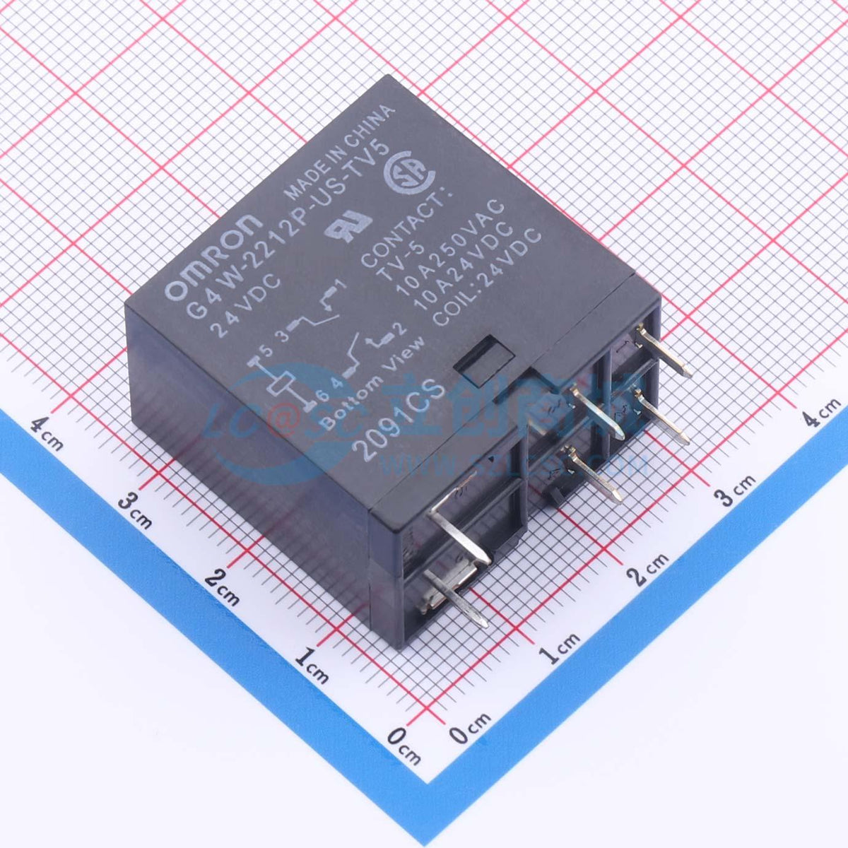Rơ-le công suất G4W2212PUSTV5DC24 OMRON 24V DIP,18.8x29.8mm - Techcore Việt Nam