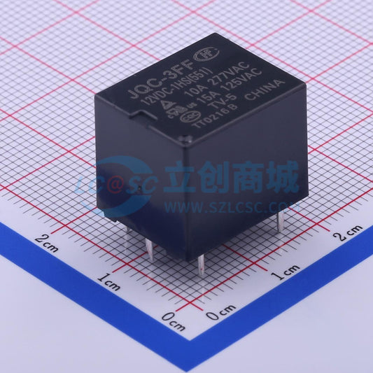 Rơ-le điện tử JQC-3FF/12-1HS(551) HF THT,19x15.5mm - Techcore Việt Nam