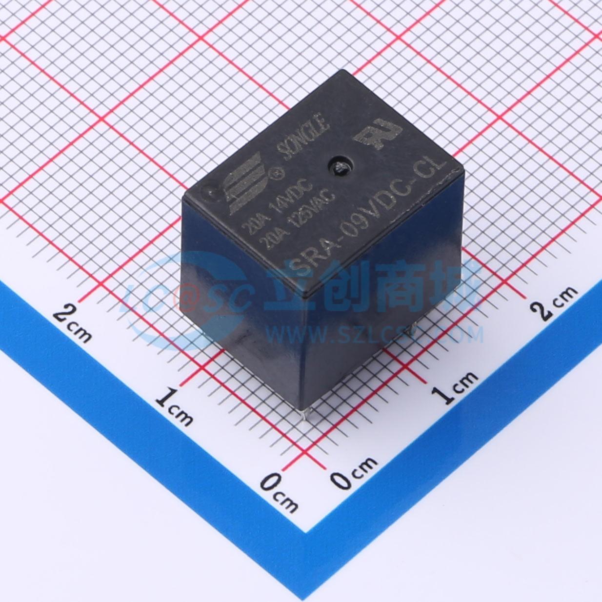 Rơ-le điện tử SRA-09VDC-CL SONGLE 9V THT,16x12.4mm - Techcore Việt Nam
