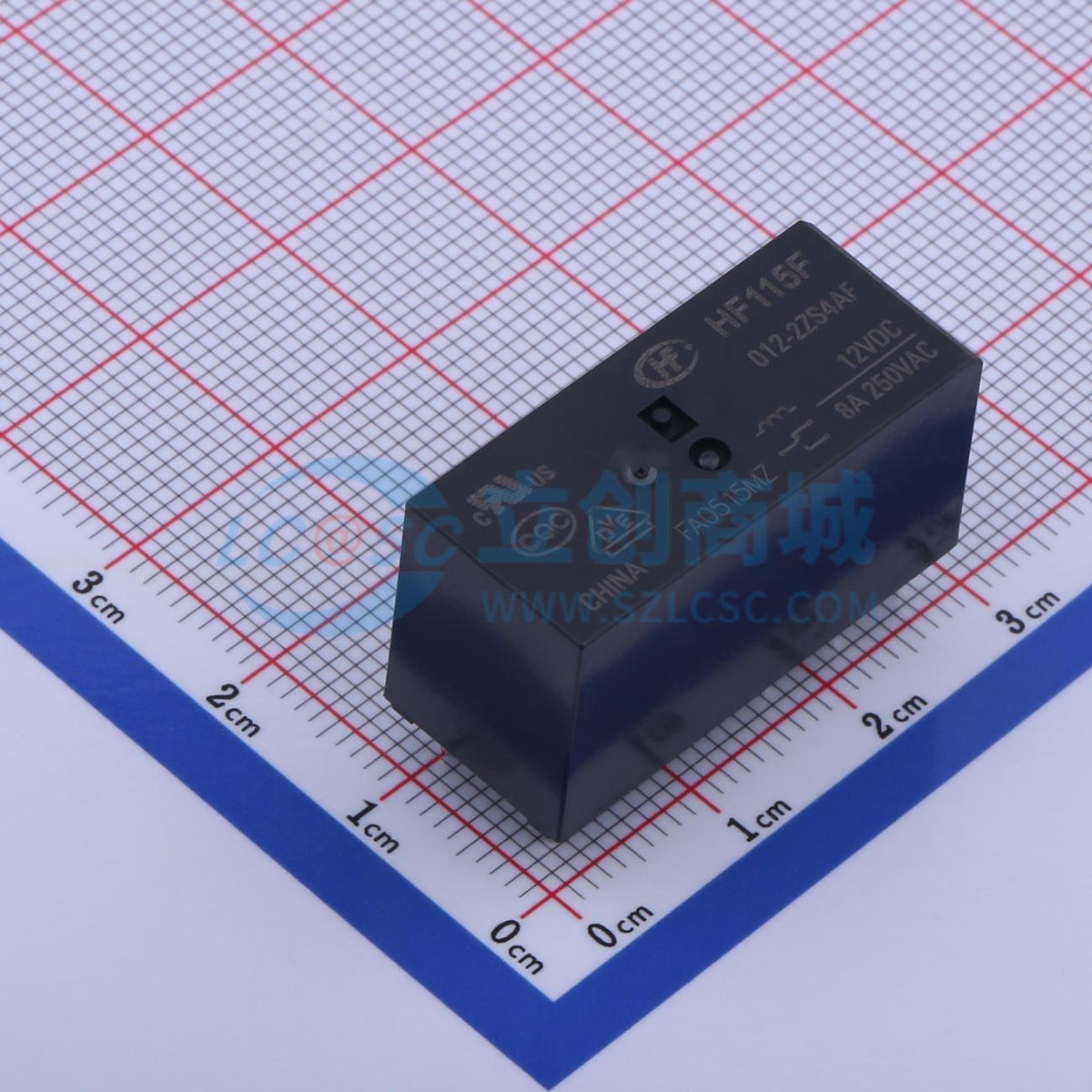 Rơ-le điện tử HF115F/012-2ZS4AF HF DIP,29x12.7mm - Techcore Việt Nam
