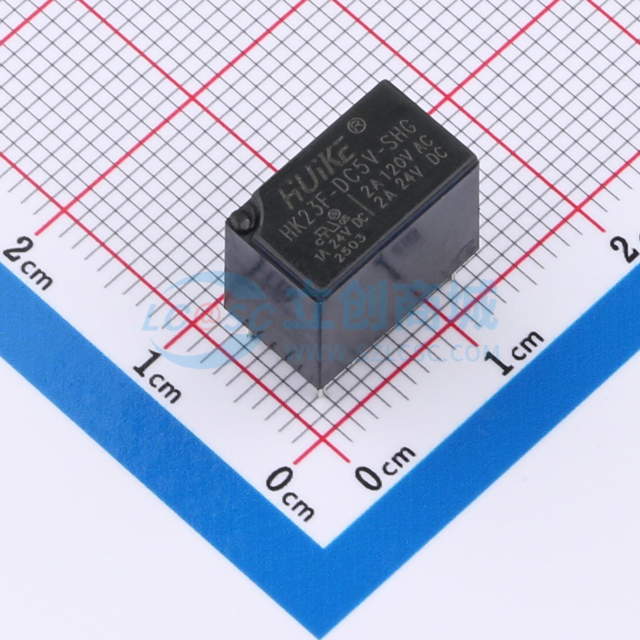 Rơ-le điện tử HK23F-DC5V-SHG HUIKE DIP,12.5x7.5mm - Techcore Việt Nam
