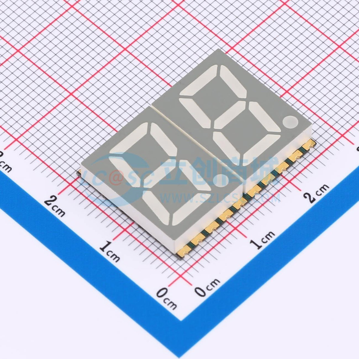 LED 7 đoạn GS5624AB-G Guangcai Display SMD,25.1x19mm - Techcore Việt Nam