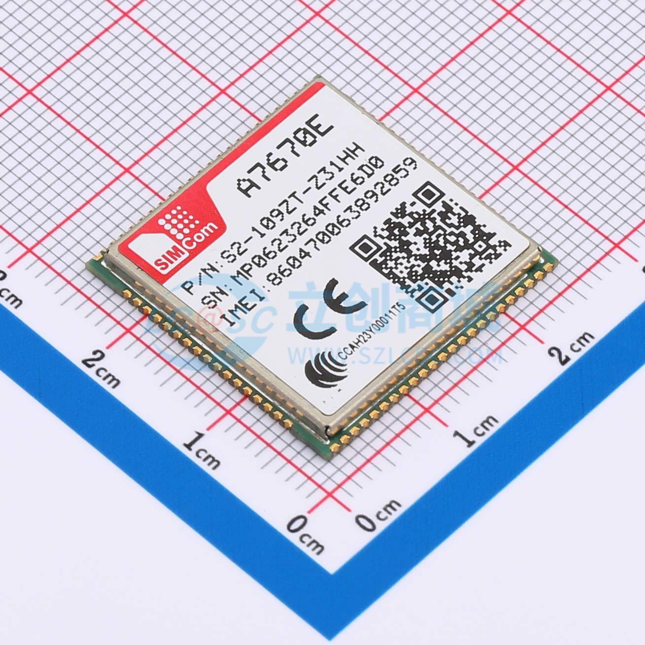Module Di Động 2G/3G/4G/5G A7670E-LASE SIMCOM LCC-124(24x24) GSM, TDD-LTE, FDD-LTE - Techcore Việt Nam