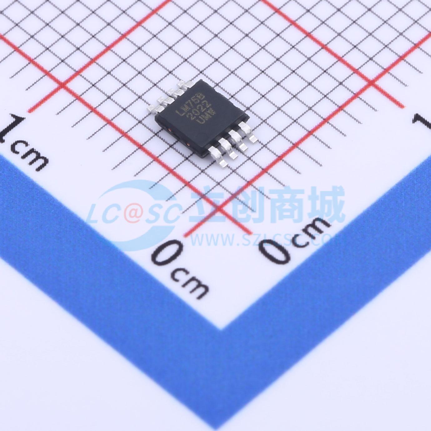 Cảm biến nhiệt độ LM75BDP(UMW) MSOP-8 -55°C~+125°C 2.8V~5.5V - Techcore Việt Nam