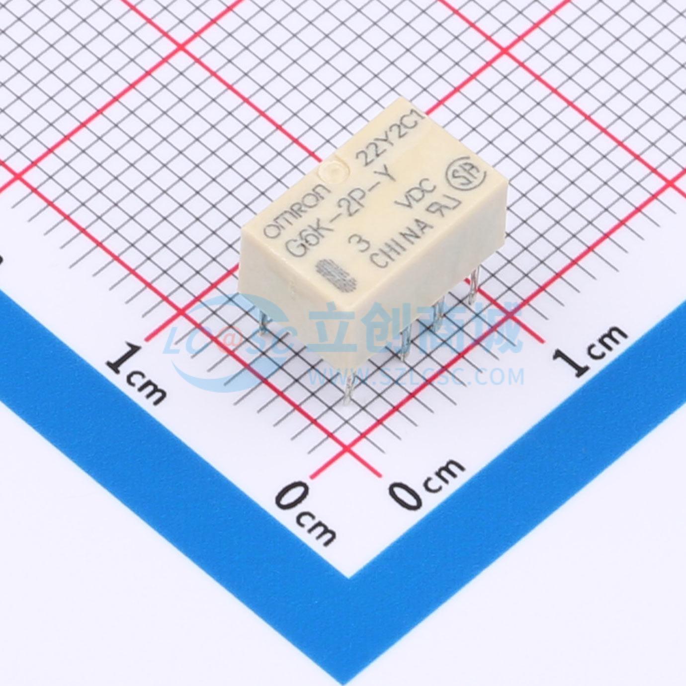 Rơ-le điện tử G6K-2P-Y DC3 OMRON 3V DIP,10x6.5mm - Techcore Việt Nam