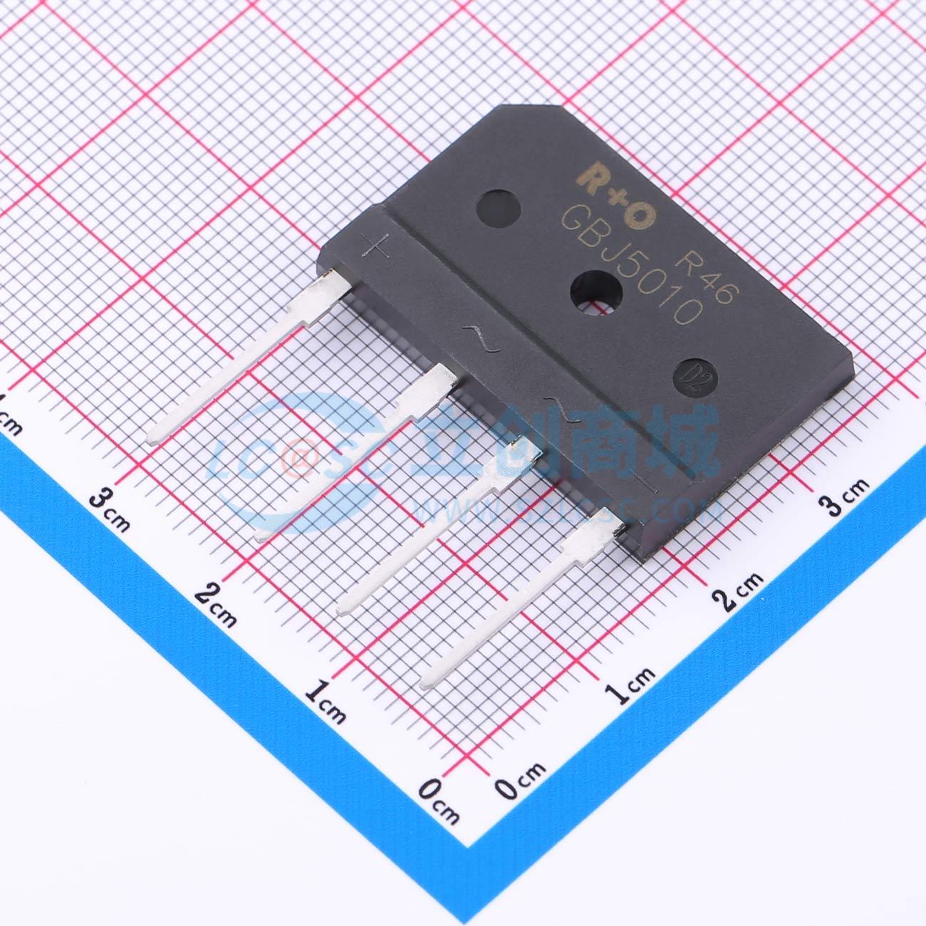Cầu chỉnh lưu GBJ5010 R+O 1.1V@25A - Techcore Việt Nam